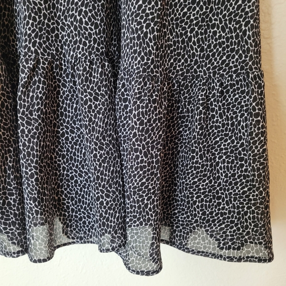 Michael Kors Georgette Peekaboo Leopard Mini Dress - Picture 6 of 7